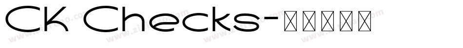 CK Checks字体转换
